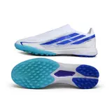 Adidas F50 Hyperfast Laceless Elite White and Blue World Cup Turf TF Football Boot
