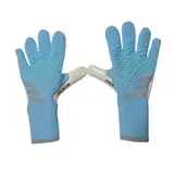 Adidas Predator Accuracy Pro Light Blue and Gray Goalkeeper Gloves
