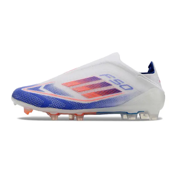 Adidas F50 Elite Laceless Green and Blue Firm Ground FG Kids Football Boot