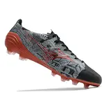 Mizuno Alpha Black and Red Firm Ground FG Football Boot