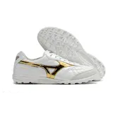 Mizuno Morelia Sala White and Gold Turf TF Football Boot