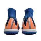 Nike Zoom Mercurial Superfly 10 Elite Kids Blue and Orange Turf TF Football Boot
