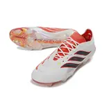 Adidas Predator 26 Elite White and Orange Firm Ground FG Football Boot - White/Maroon