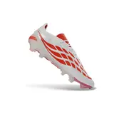 Adidas Predator 26 Elite White and Orange Firm Ground FG Football Boot - White/Maroon