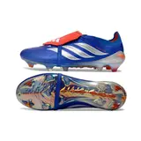 Adidas Predator 26 Elite Tongue Blue and Silver Firm Ground FG Football Boot