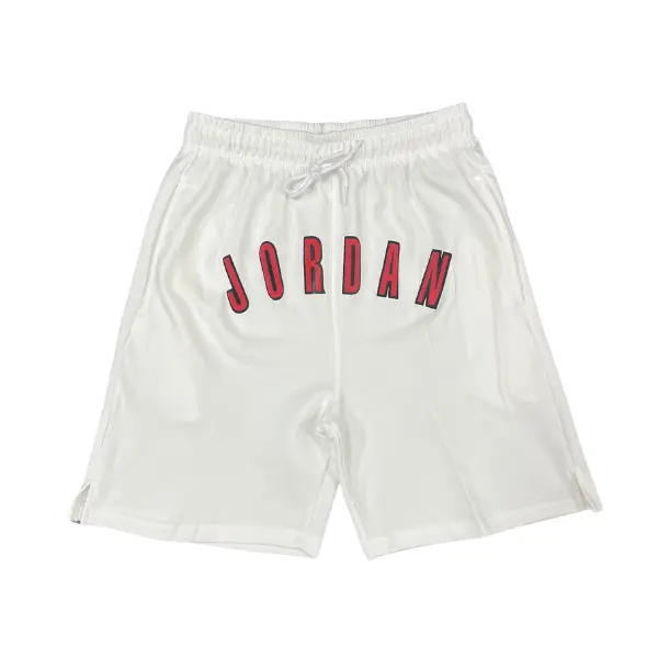 Jordan White and Red Shorts