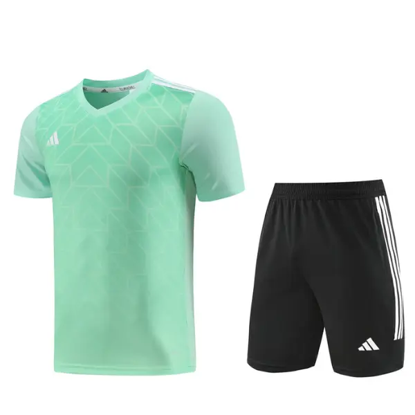Adidas Light Green Training Set T-Shirt and Shorts