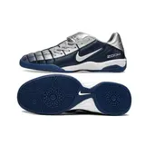 Nike Air Zoom Total 90 III Dark Blue and Silver Indoor IC Football Boot
