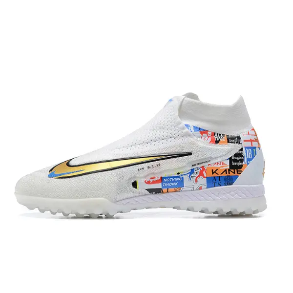 Nike Phantom GX Elite DF White Turf TF Football Boot