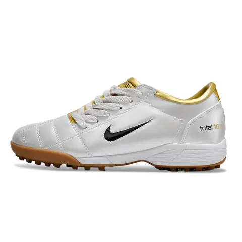 Nike Total 90 III Turf TF Grey and Gold Football Boot