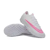 Nike Air Zoom Mercurial Vapor 17 Elite White and Pink Turf TF Kids Football Boot
