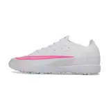 Nike Air Zoom Mercurial Vapor 17 Elite White and Pink Turf TF Kids Football Boot