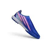 Adidas F50 Hyperfast Laceless Elite Blue, White and Pink Turf TF Football Boot