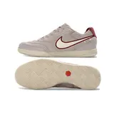 Nike Tiempo Streetgato Gray and Red Indoor IC Football Boot