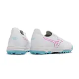 Mizuno Neo Sala White and Light Blue Turf TF Football Boot - White/Pink