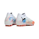 Puma Future 8 White Orange and Blue Artificial Ground AG Football Boot