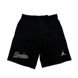 Jordan Black Shorts - Script Print