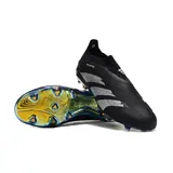 Adidas Predator 30 Elite Laceless Black and White Firm Ground FG Kids Football Boot