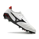 Mizuno Morelia Neo IV Elite White Black and Red Firm Ground FG Football Boot