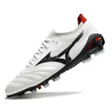 Mizuno Morelia Neo IV Elite White Black and Red Firm Ground FG Football Boot
