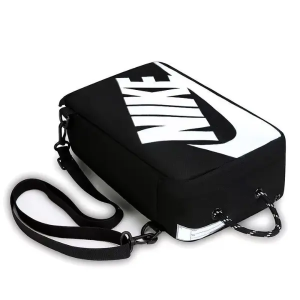 Nike Football Boot Bag Black and White with Shoulder Strap