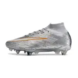 Nike Zoom Mercurial Superfly 9 Elite Silver Aluminium Studs SG Football Boot