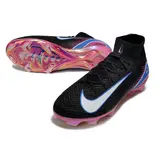 Nike Air Zoom Mercurial Superfly 10 Elite Black and Pink Firm Ground FG Football Boot - Black/Blue
