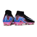 Nike Air Zoom Mercurial Superfly 10 Elite Black and Pink Firm Ground FG Football Boot - Black/Blue