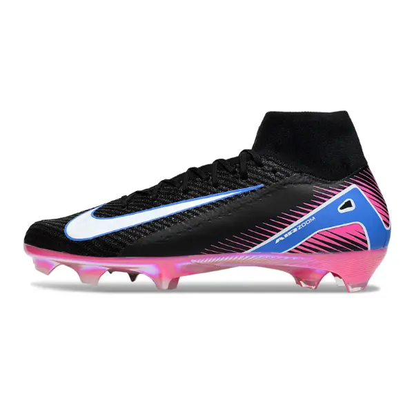 Nike Air Zoom Mercurial Superfly 10 Elite Black and Pink Firm Ground FG Football Boot - Black/Blue