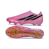 Adidas F50 Hyperfast Laceless Elite Pink Firm Ground FG Football Boot - Light Pink
