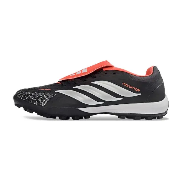 Adidas Predator 26 League Tongue Black and Red Turf TF Football Boot