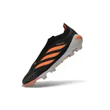 Adidas Predator 26 Elite Laceless Black and Orange Firm Ground FG Football Boot