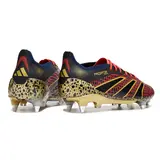 Adidas Predator 25 Elite Black Red and Yellow Mixed Studs SG Football Boot