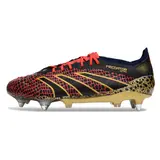 Adidas Predator 25 Elite Black Red and Yellow Mixed Studs SG Football Boot