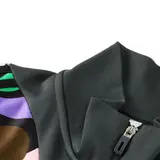 Adidas Black and Colorful Cold Set Jacket and Pants