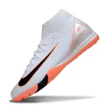 Nike Zoom Mercurial Superfly 10 Academy White and Orange Turf TF Football Boot