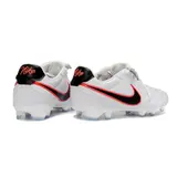 Nike Tiempo Ligera Pro White, Black and Orange Firm Ground FG Football Boot
