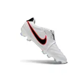 Nike Tiempo Ligera Pro White, Black and Orange Firm Ground FG Football Boot