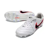 Nike Tiempo Ligera Pro White, Black and Orange Firm Ground FG Football Boot
