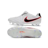 Nike Tiempo Ligera Pro White, Black and Orange Firm Ground FG Football Boot