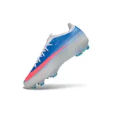 Nike Air Zoom Mercurial Vapor 17 Elite Blue, Pink and White Firm Ground FG Kids Football Boot - Light Blue