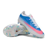 Nike Air Zoom Mercurial Vapor 17 Elite Blue, Pink and White Firm Ground FG Kids Football Boot - Light Blue