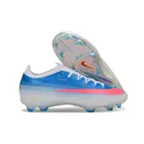 Nike Air Zoom Mercurial Vapor 17 Elite Blue, Pink and White Firm Ground FG Kids Football Boot - Light Blue
