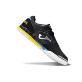 Joma Top Flex Rebound Black Blue and Yellow Indoor IC Football Boot