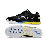 Joma Top Flex Rebound Black Blue and Yellow Indoor IC Football Boot