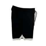 Jordan Black and White Shorts - White Trim