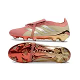 Adidas Predator 26 Elite Tongue Pink and Beige Firm Ground FG Football Boot