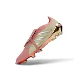 Adidas Predator 26 Elite Tongue Pink and Beige Firm Ground FG Football Boot