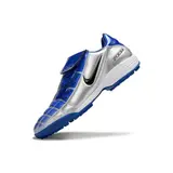 Nike Air Zoom Total 90 III Gray and Blue Turf TF Football Boot