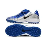 Nike Air Zoom Total 90 III Gray and Blue Turf TF Football Boot